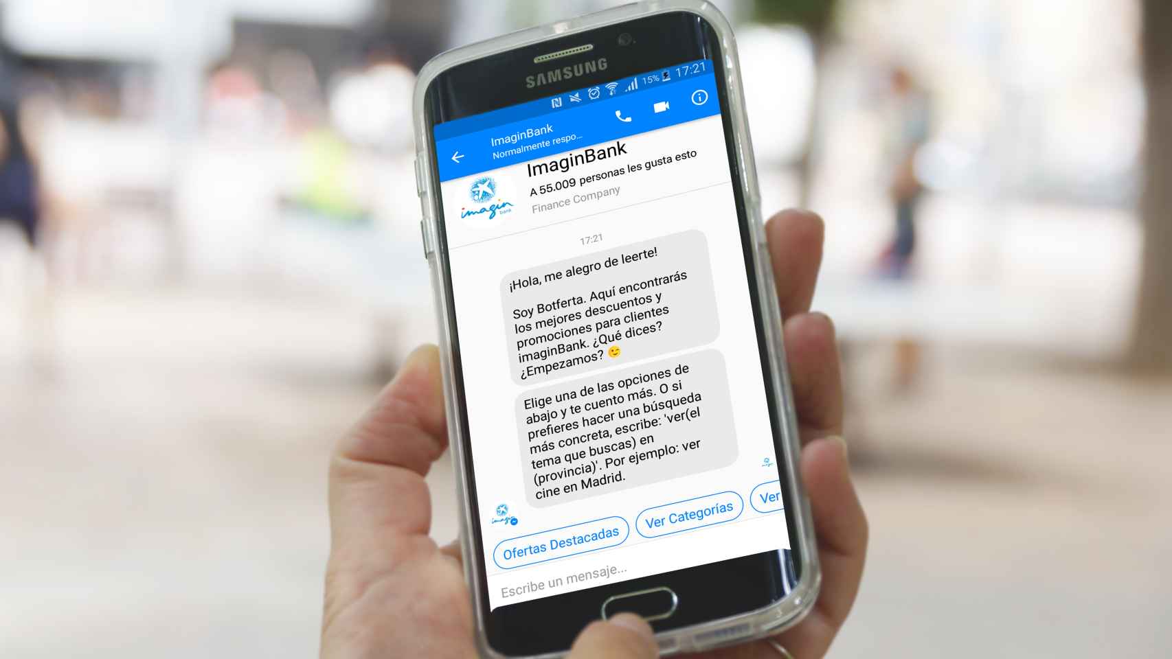 Caixabank lanzó el primer chatbot en España, a través de imaginBank