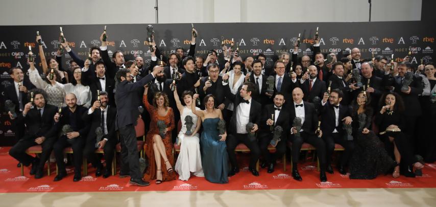 Imagen de los ganadores de la noche.