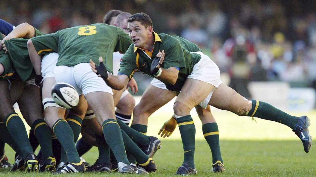 Joost Van Der Westhuizen, durante un partido amistoso con Sudáfrica en 2003.