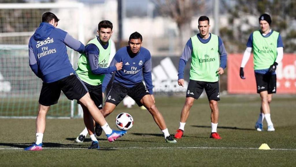 El Real Madrid en un entrenamiento