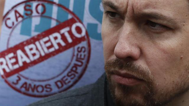 Iglesias durante una manifestación este lunes