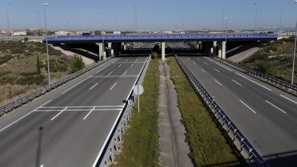 Una de las autopistas radiales de Madrid, en quiebra.