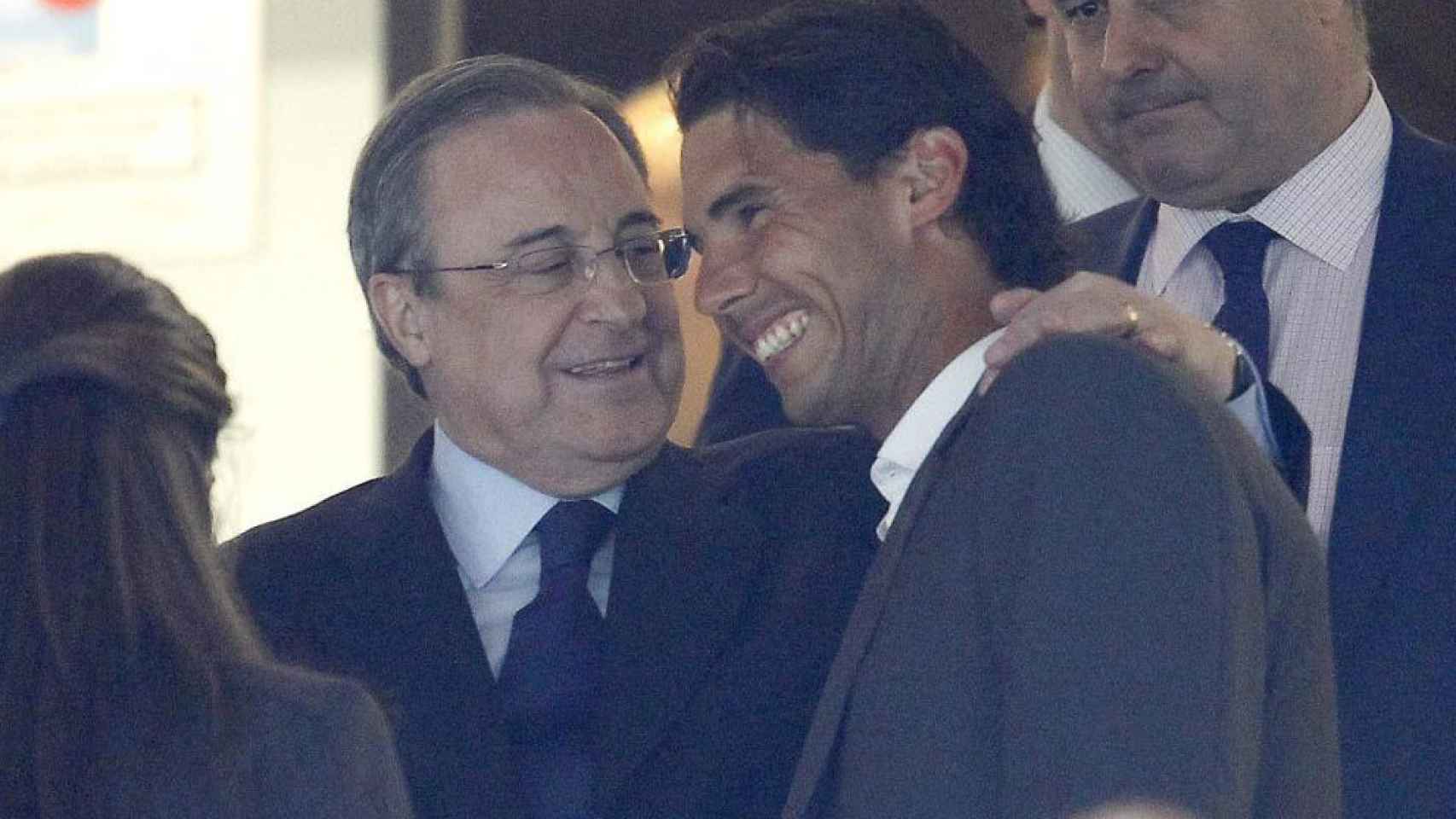 Rafa Nadal junto a Florentino Pérez en una imagen de archivo.