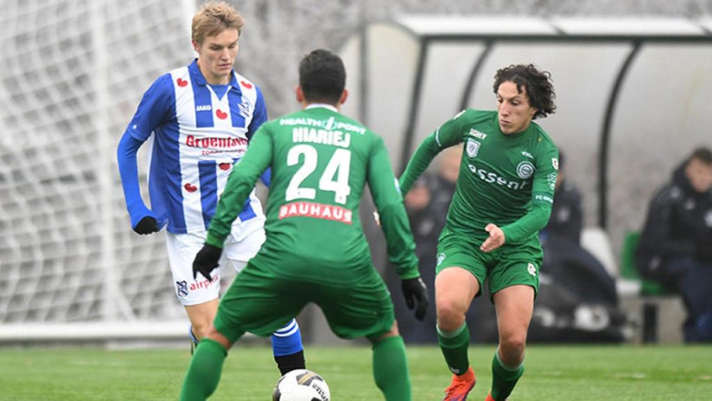 Odegaard con el Heerenveen