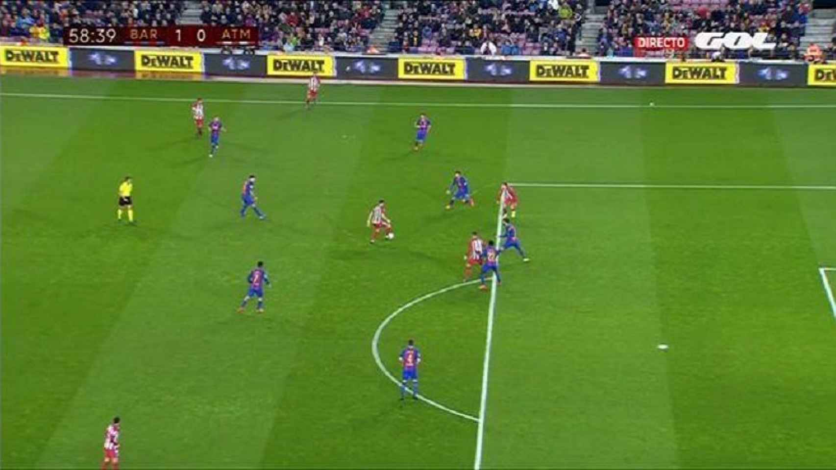 Gol legal anulado al Atlético frente al Barcelona