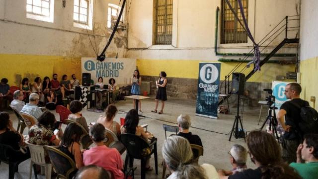 Ganemos Madrid, un día de asamblea.