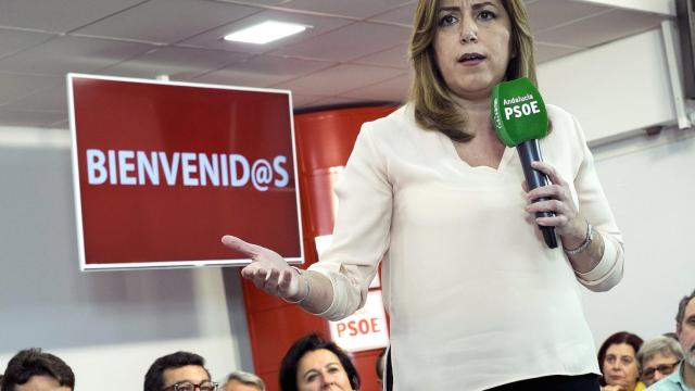 Susana Díaz, este martes en Huelva