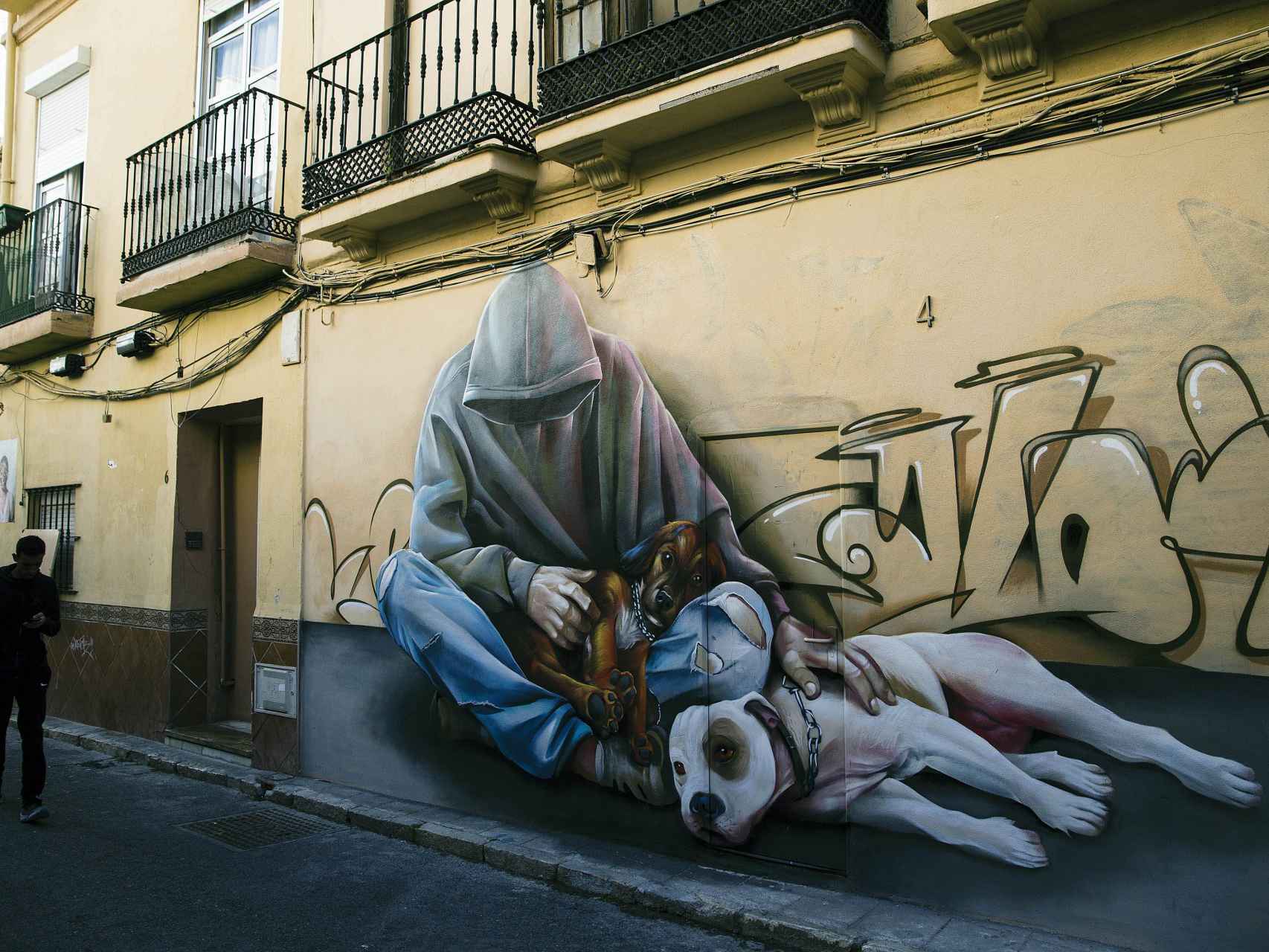 Grafitis del barrio de Lagunillas, en Málaga.
