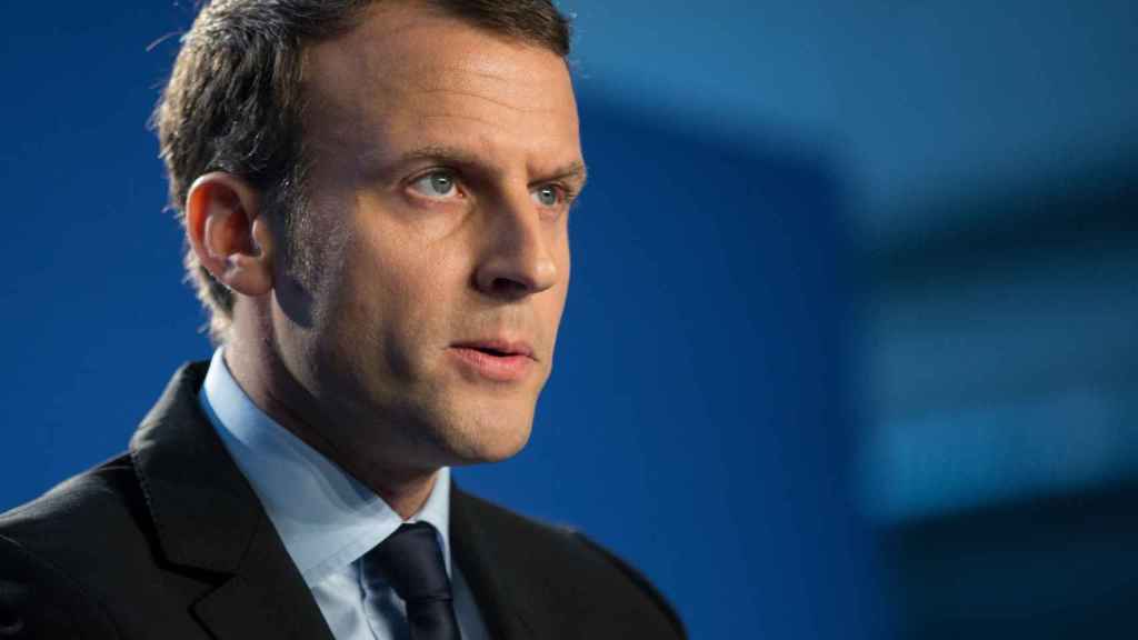 El exministro de Economía y candidato presidencial, Emmanuel Macron.