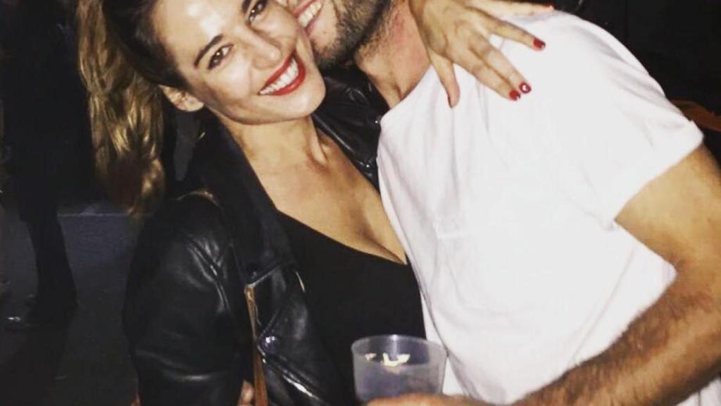 Ana Bono junto a Gabriel Funes durante una fiesta.