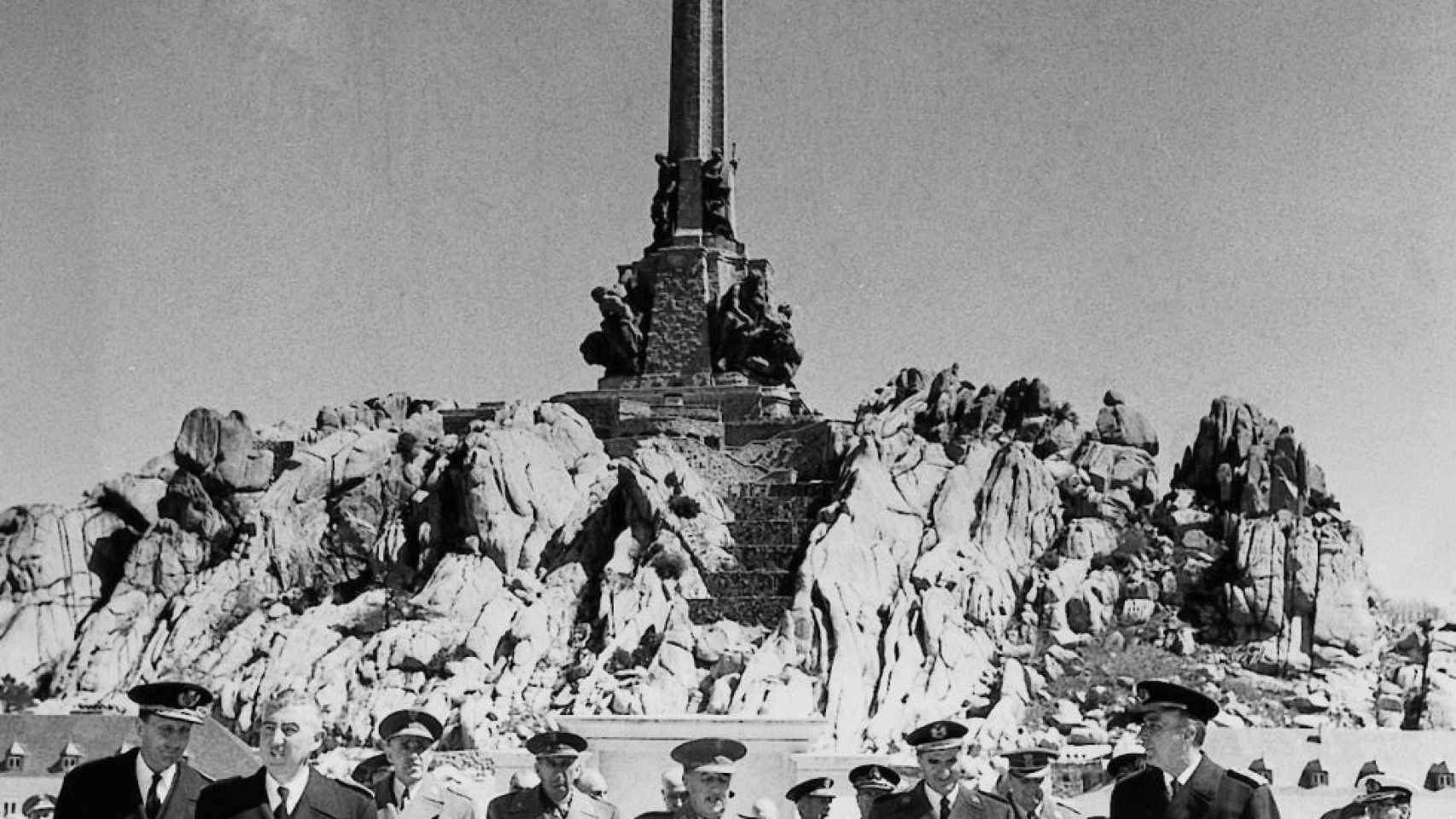 Franco, en la inauguración del Valle de los Caídos, en abril de 1959.