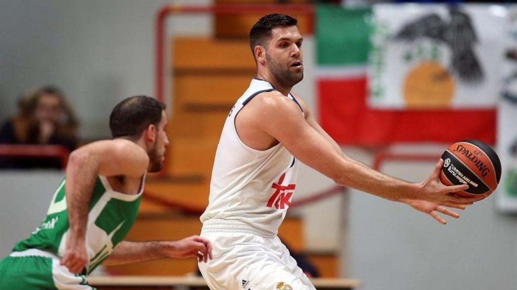 Felipe Reyes durante el Unics-Madrid.