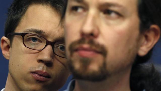 Iñigo Errejón y Pablo Iglesias.