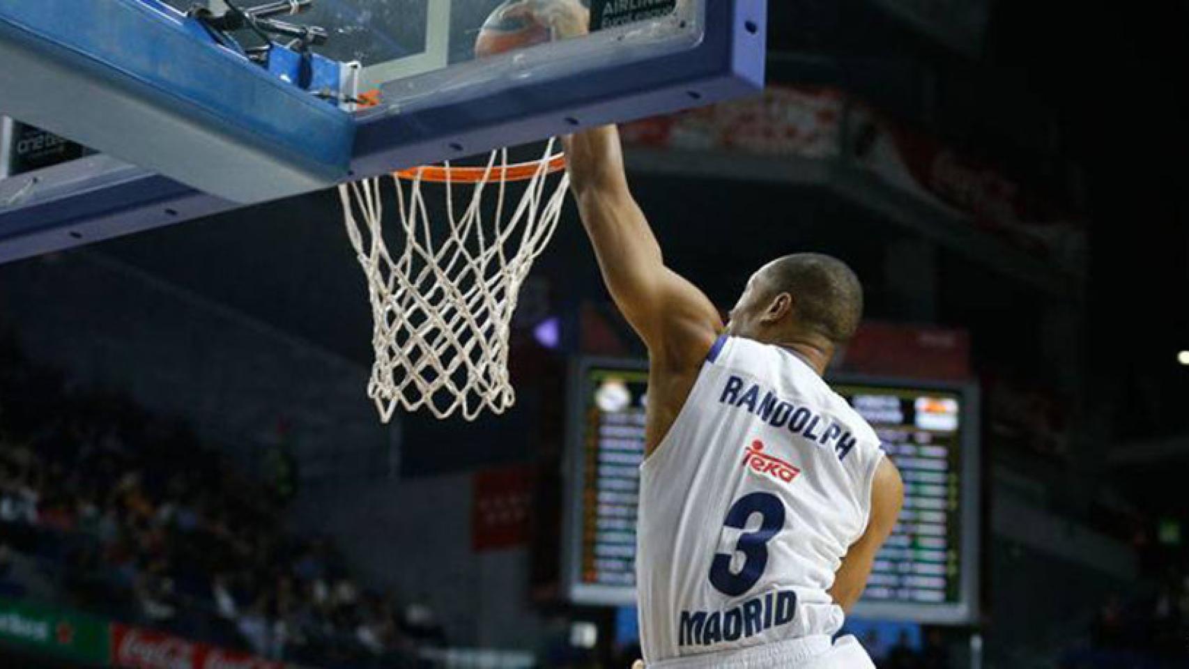 Anthony Randolph, en un partido con el Madrid