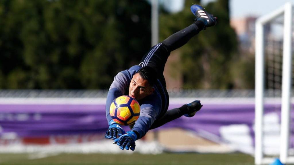 Keylor Navas en el entrenamiento