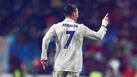 Cristiano, en un partido del Real Madrid.