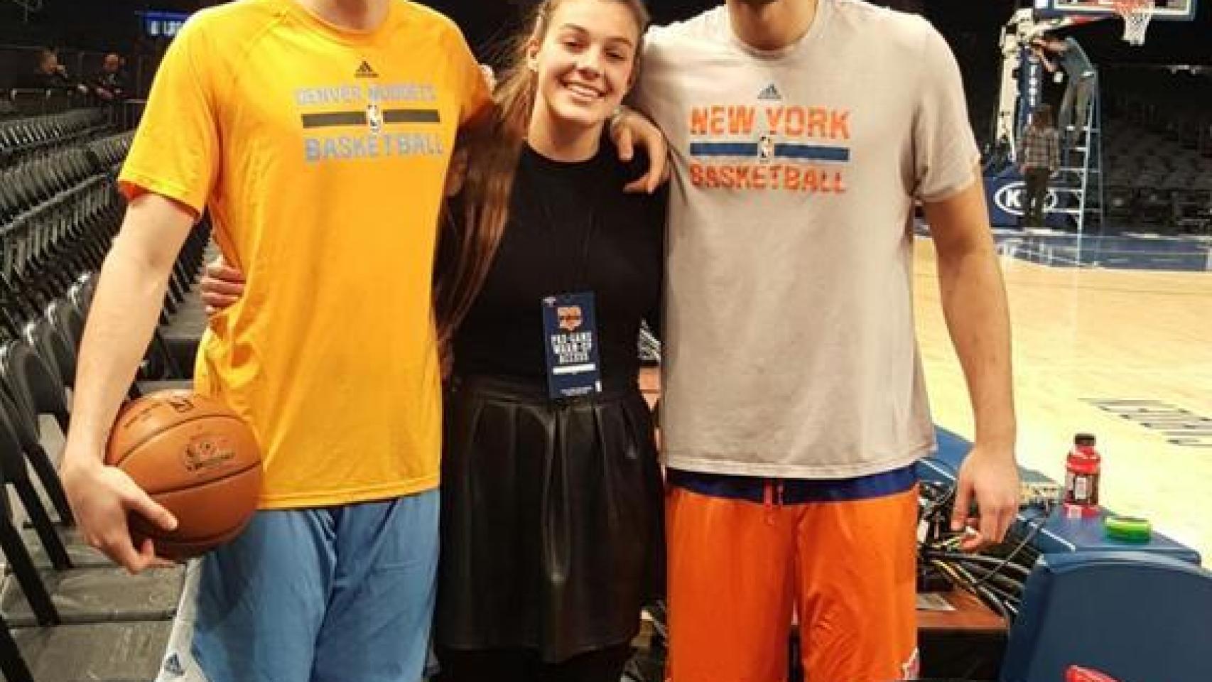 Los hermanos Hernangomez: Juancho, Andrea y Willy.