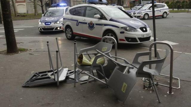 Terraza donde han ocurrido los incidentes.