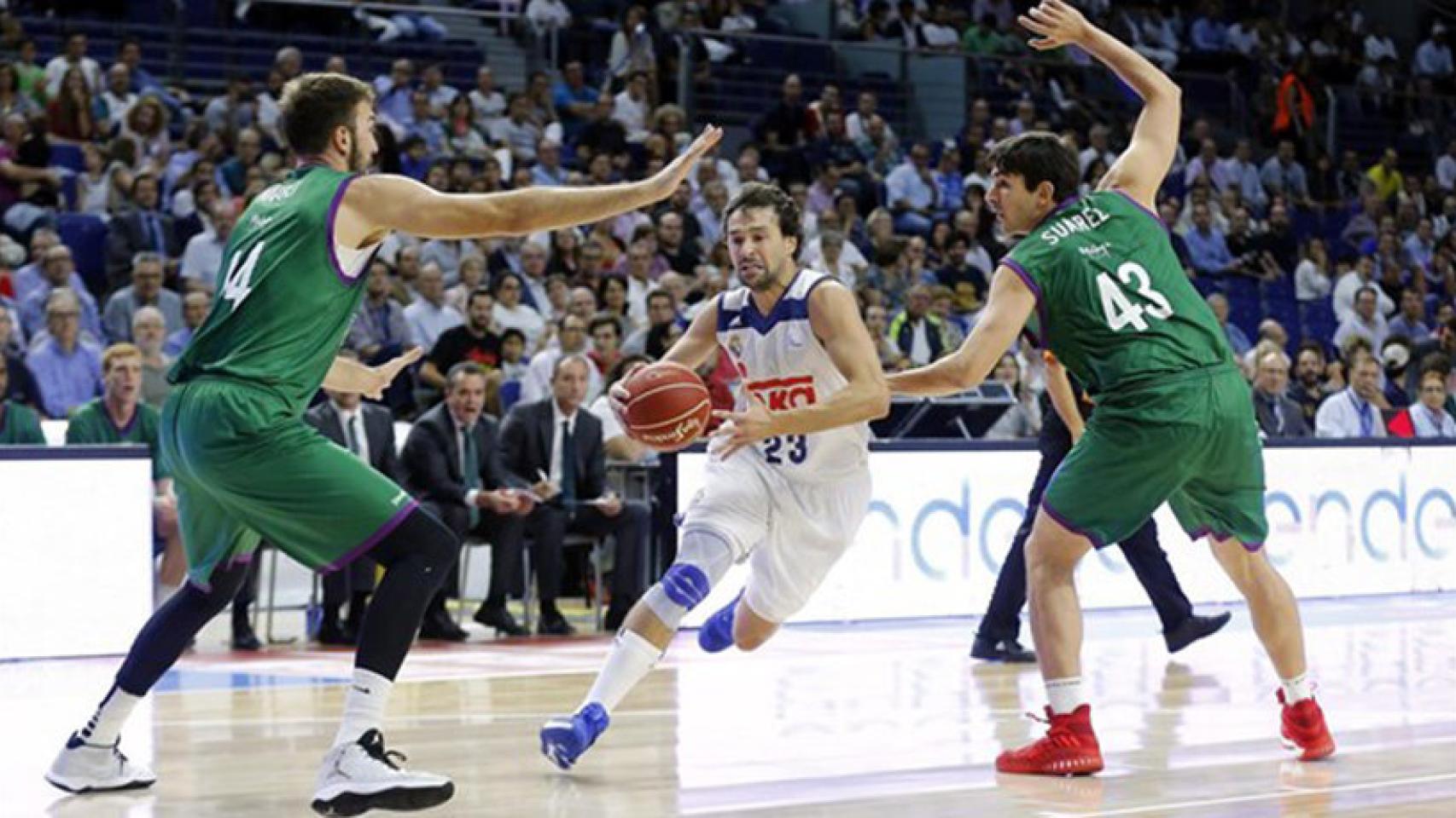 Llull ante el Unicaja. Foto: acb.com