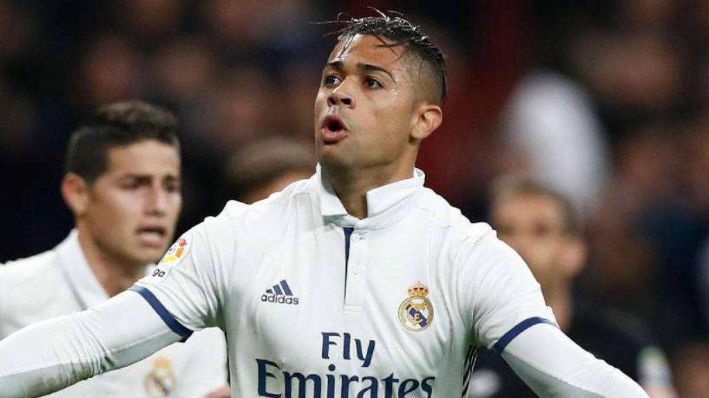 Mariano celebrando un gol ante el Deportivo de la Coruña. Foto: