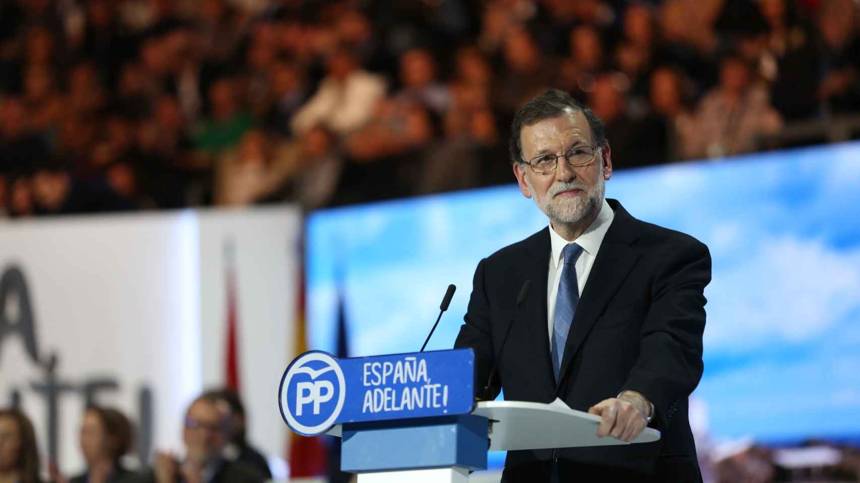 Mariano Rajoy durante su discurso de este sábado en el Congreso del PP.