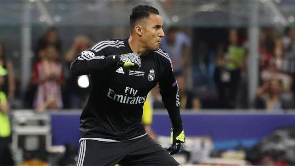 Keylor Navas, durante un partido con el Real Madrid.