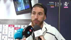 Ramos, en zona mixta tras el encuentro ante Osasuna