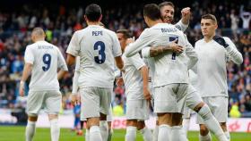 Cristiano y Ramos celebrando un gol