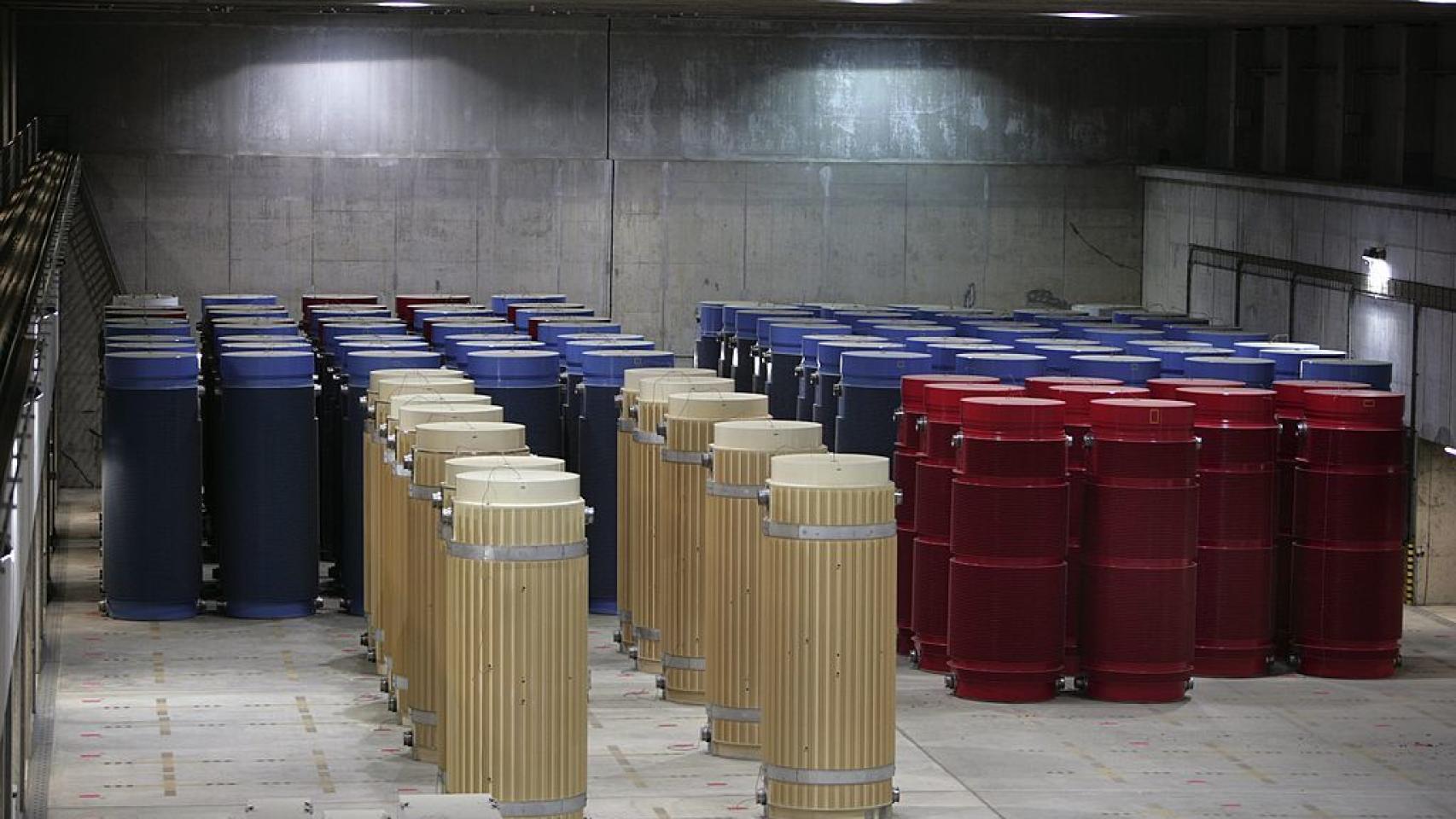Combustible nuclear almacenado temporalmente en Gorleben, Alemania.