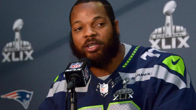 Michael Bennett, durante una rueda de prensa.