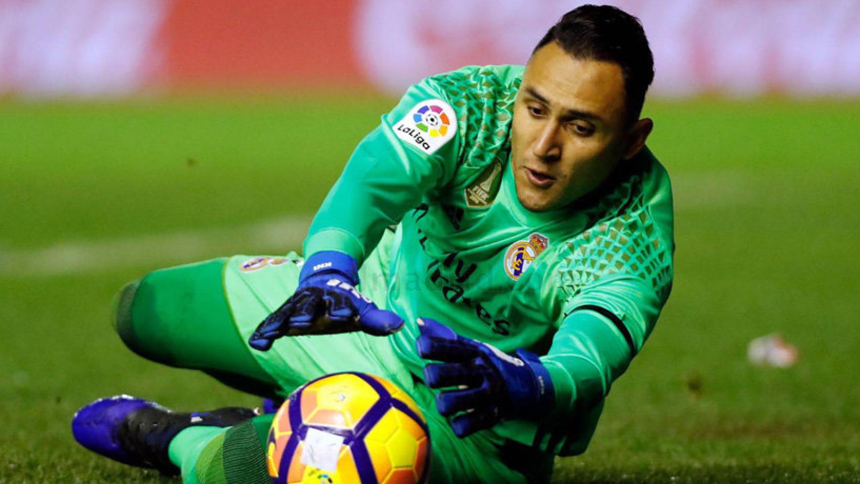 Keylor Navas en el partido ante Osasuna