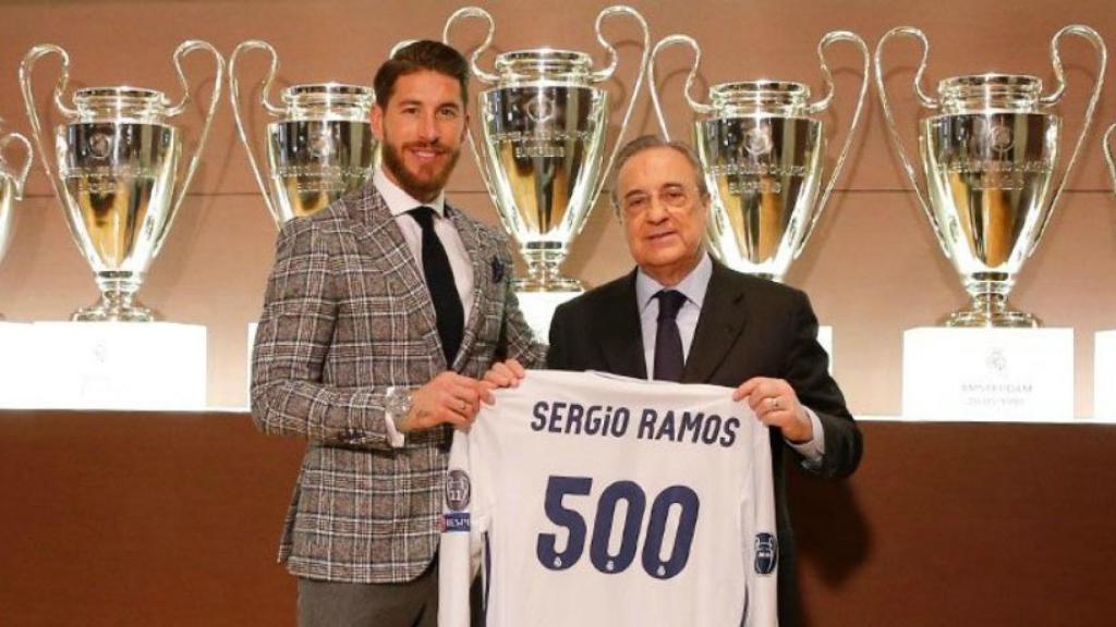 Sergio Ramos y Florenrino Pérez