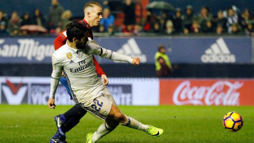 Acción del gol de Isco ante Osasuna