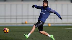 Cristiano Ronaldo en una sesión de entrenamiento