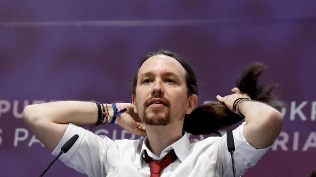 Pablo Iglesias, durante Vistalegre II.