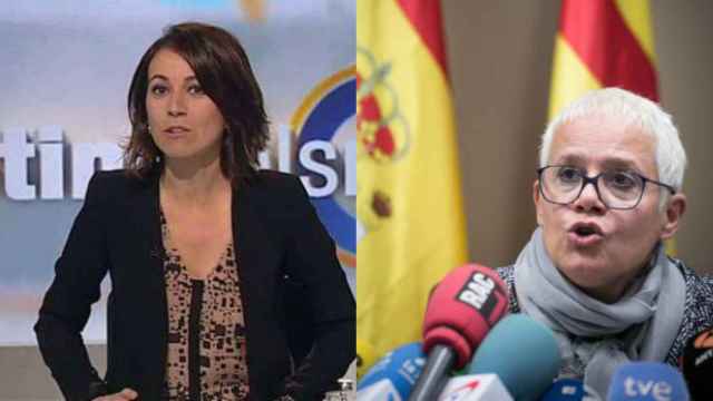 La fiscal Ana Magaldi y la periodista catalana  Lidia Heredia.