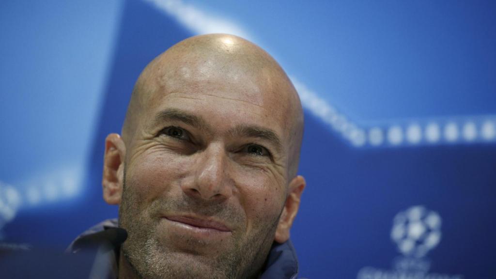 Zidane, durante la rueda de prensa.