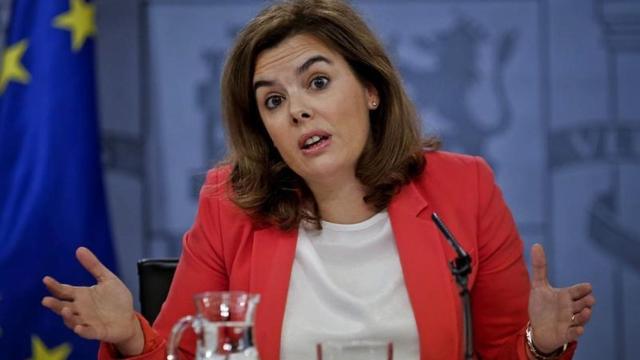 La vicepresidenta del Gobierno, Soraya Sáenz de Santamaría.