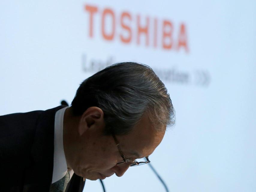 El CEO de Toshiba, Satoshi Tsunakawa.