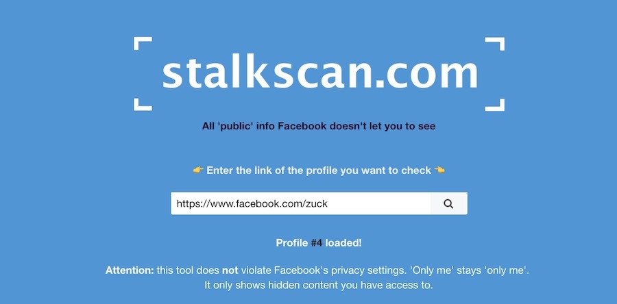 facebook stalkscan