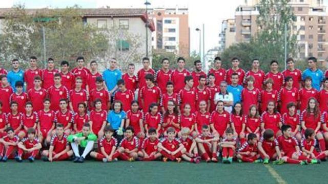 Imagen de familia del CF Rafalafena.