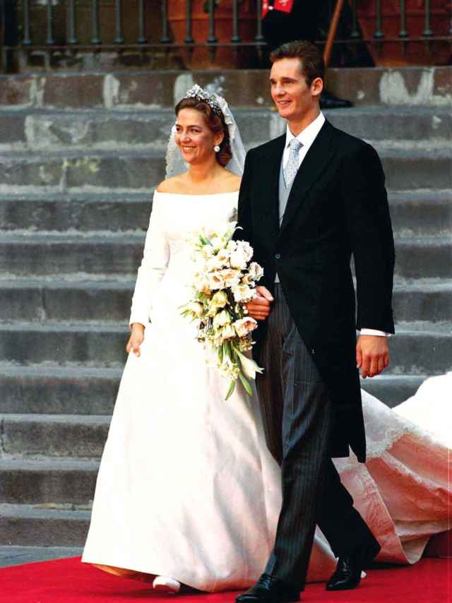 El día de la boda de Cristina de Borbón e Iñaki Urdangarin