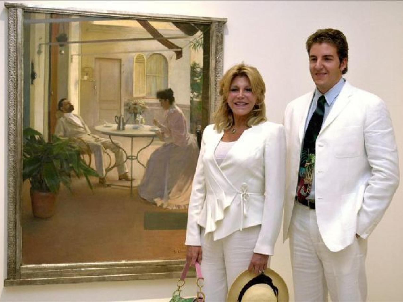 Carmen Thyssen y su hijo Borja.