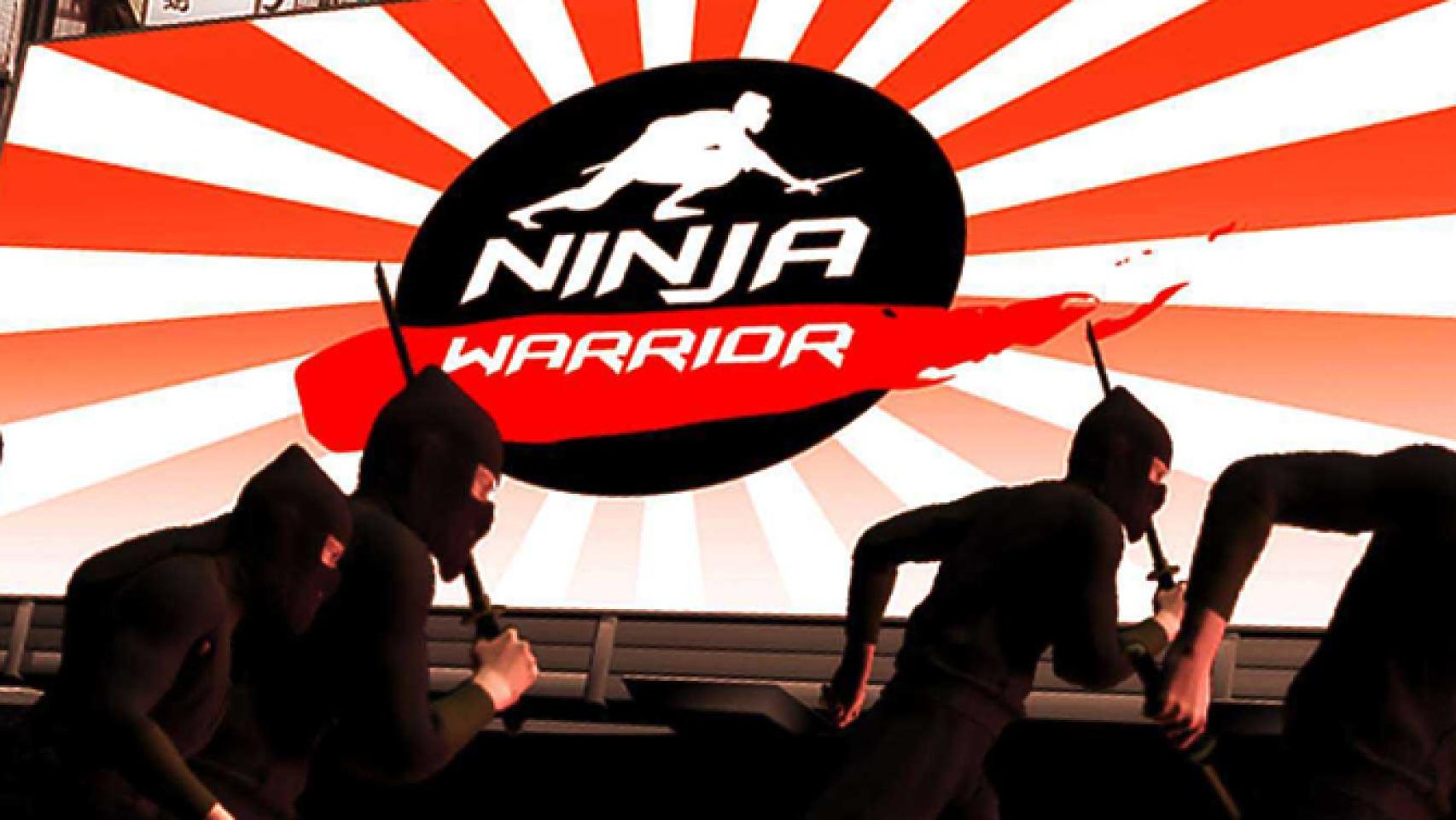 Arturo Valls, Pilar Rubio y Manolo Lama posan en el plató de 'Ninja Warrior'