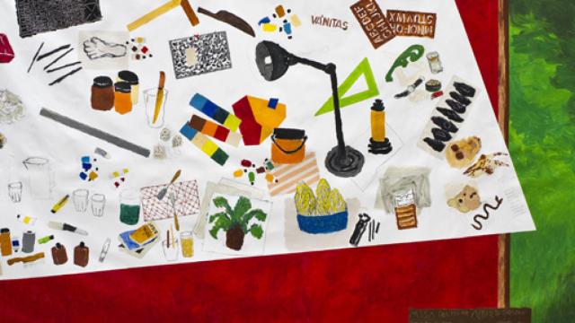 Detalle de 'Mesa de pintor', 2016