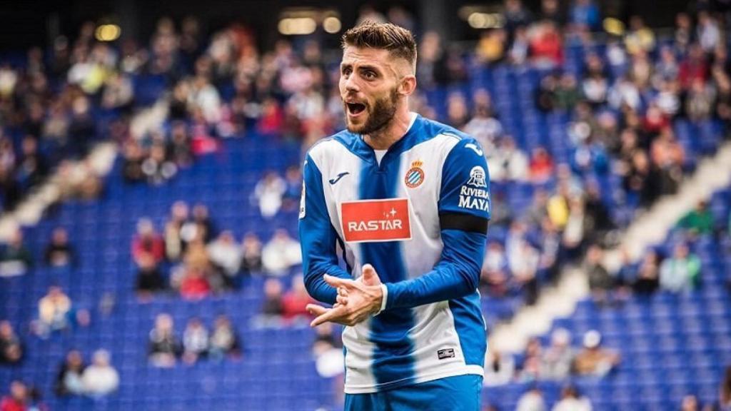 David López en un partido con el Espanyol. Foto: @David_Lopez6