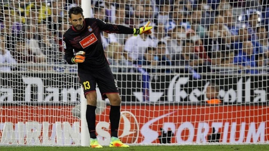 Diego López en un partido con el Espanyol. Foto: rcdespanyol.com