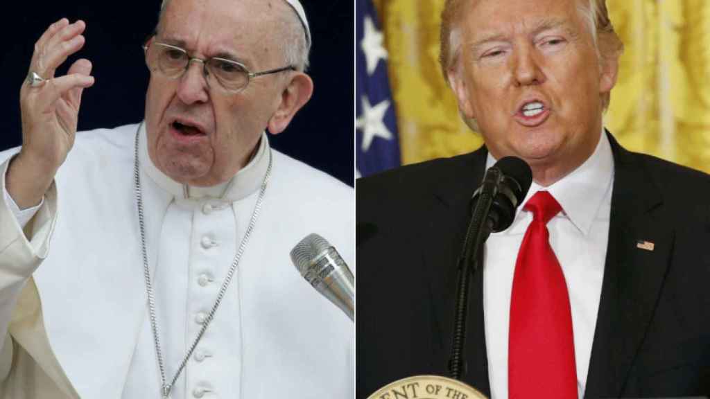 El Papa Francisco y Donald Trump.