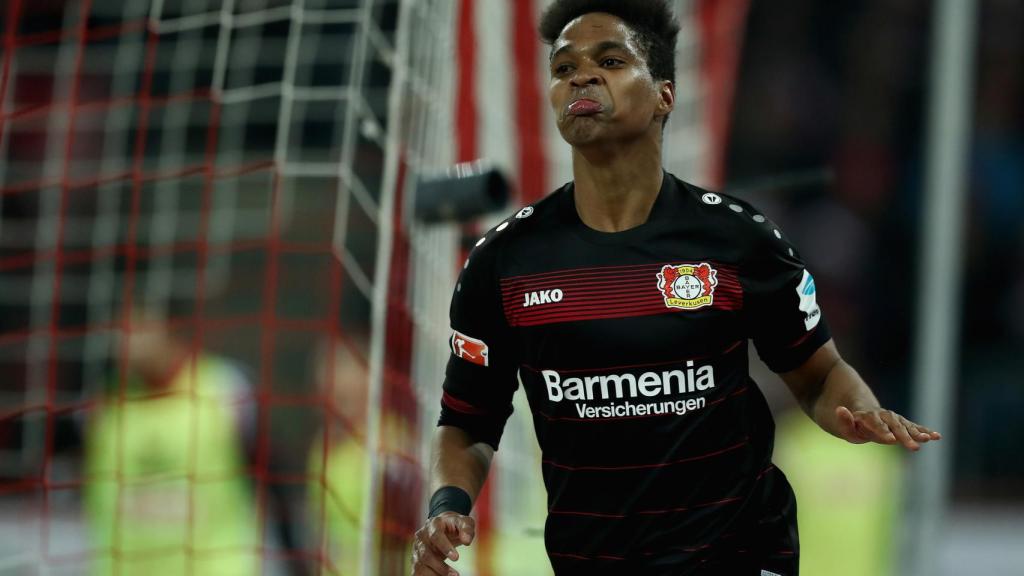 Wendell celebra un gol con el Bayer Leverkusen.