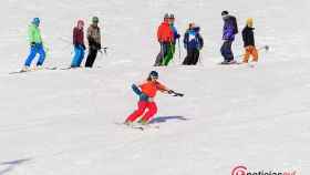 Esquiadores en San Isidro